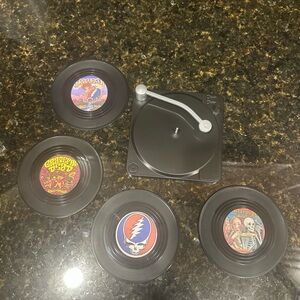 Grateful Dead Mini Vinyl Record coaster Set